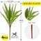 Boston Ferns Artificial Plants 19” Long Stems Faux Greenery Real-Touch Plastic Bush Green Leaves UV-Resistant Indoor Outdoor DIY Decor Mothers Day Gift, Pack 4pcs